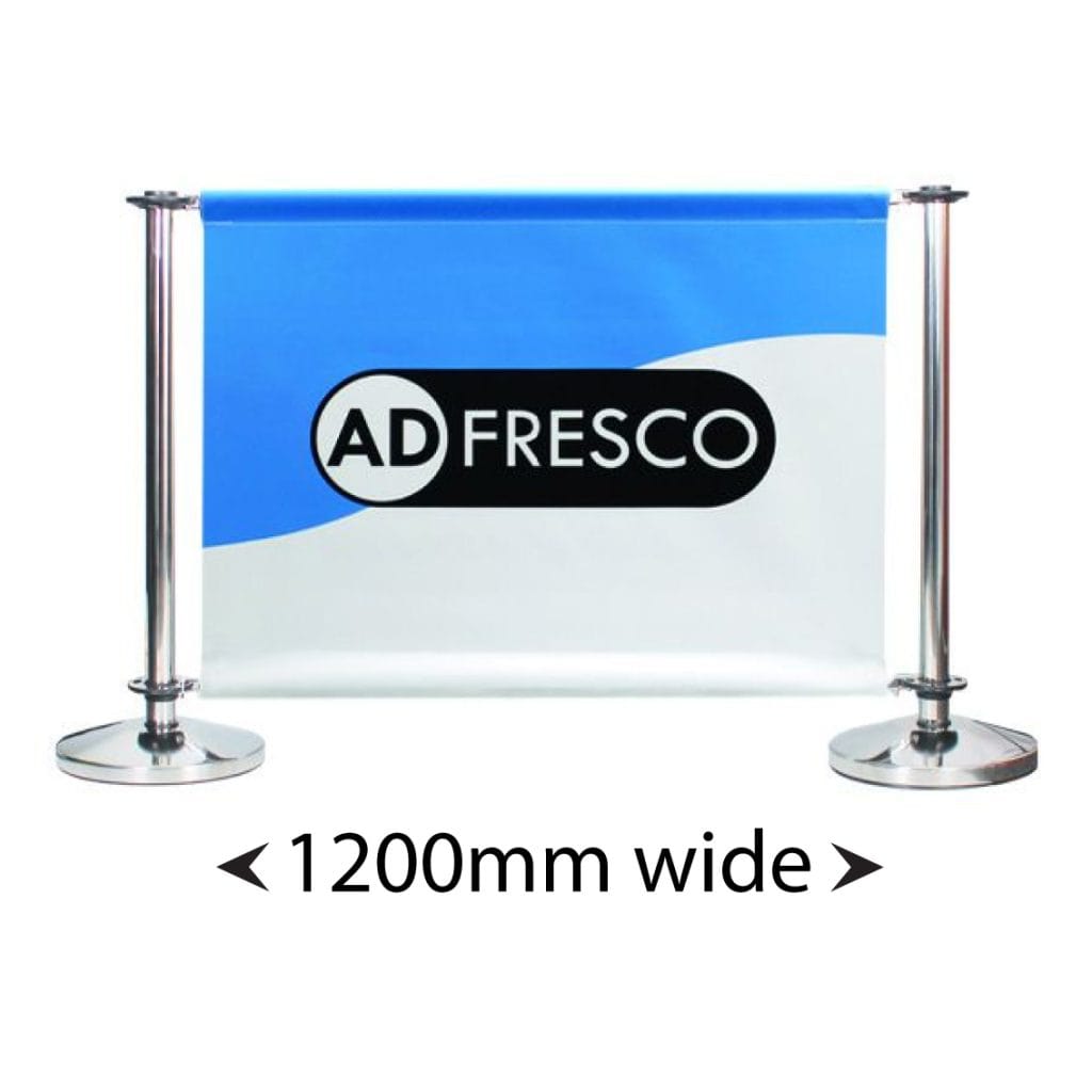 Adfresco cafe banner 1200 mm wide