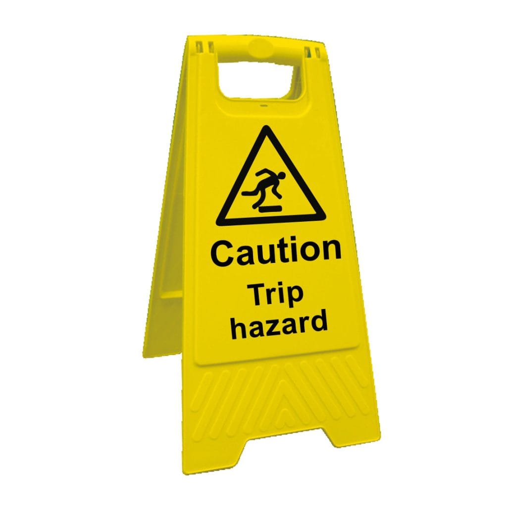 Caution Trip Hazard A-Board Sign