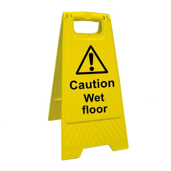 Caution wet floor sign Cestrian Signs