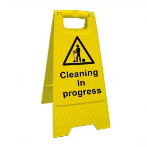 Cleaning In Progress Floor Sign