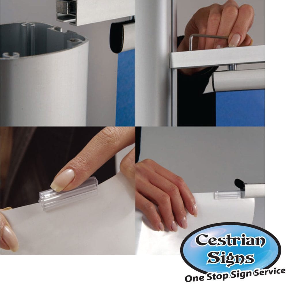 Pole with 2 x 600mm Banner Set - Image 2