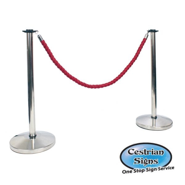 Pole and Rope Barrier Cestrian Signs