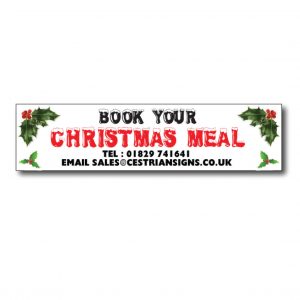 Book your christmas meal banner