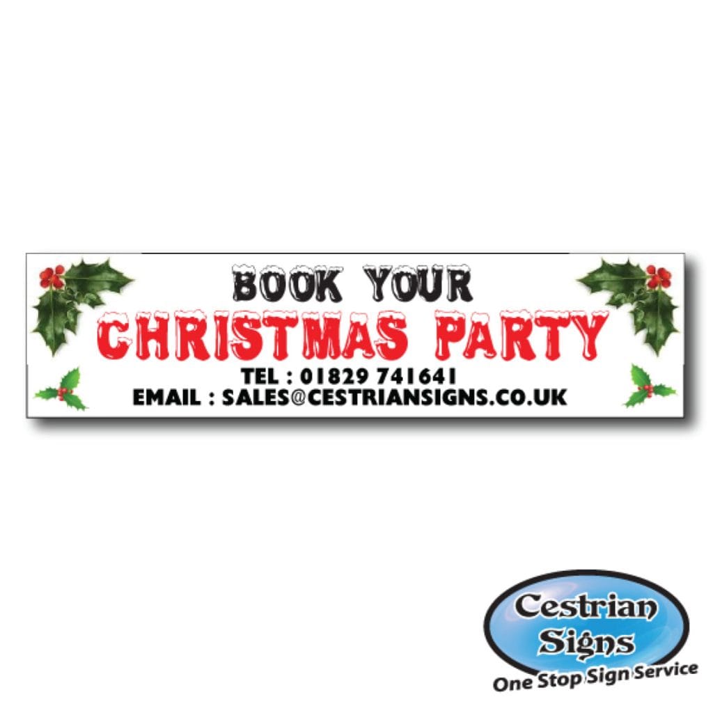 Christmas Party PVC Banner