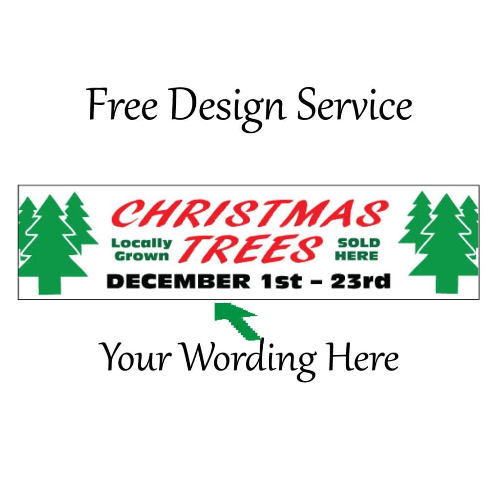 Christmas trees for sale banner - Image 2