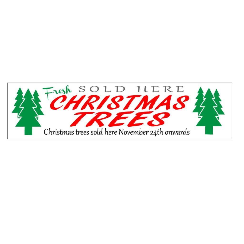 christmas trees sold here banner 2