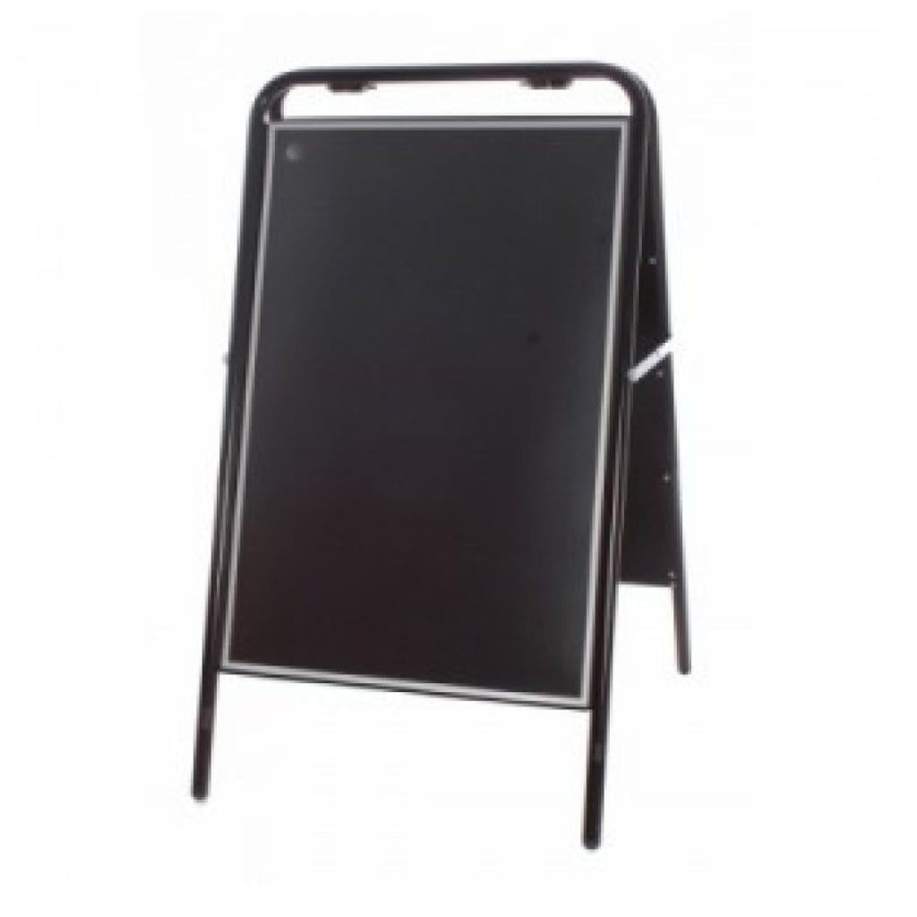 Metal A Board Pavement Sign Black A1