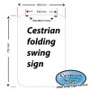 cestrian folding sign template