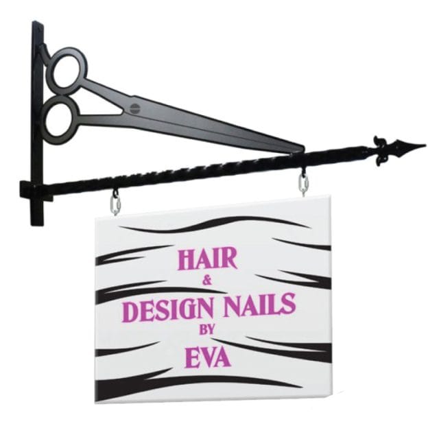 Hairdressers Scissors Projecting Hanging Sign Bracket