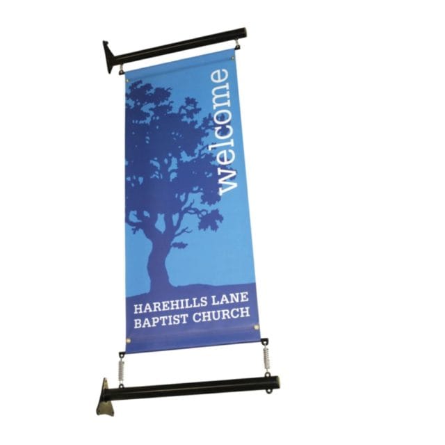 Projecting Wall Mounted Banner System 600 mm