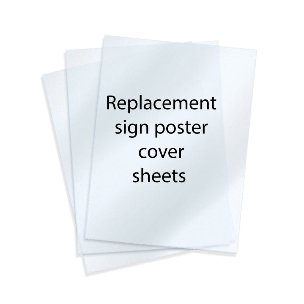 Sign Poster Cover Sheets