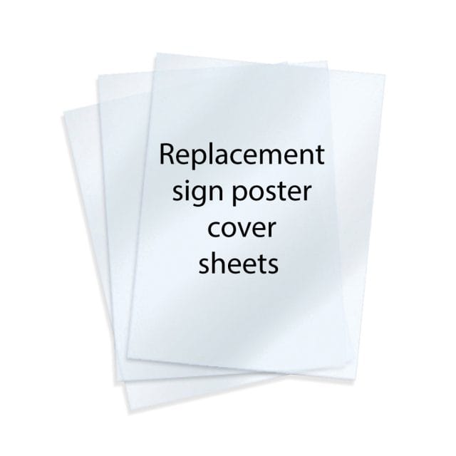 Sign Poster Cover Sheets