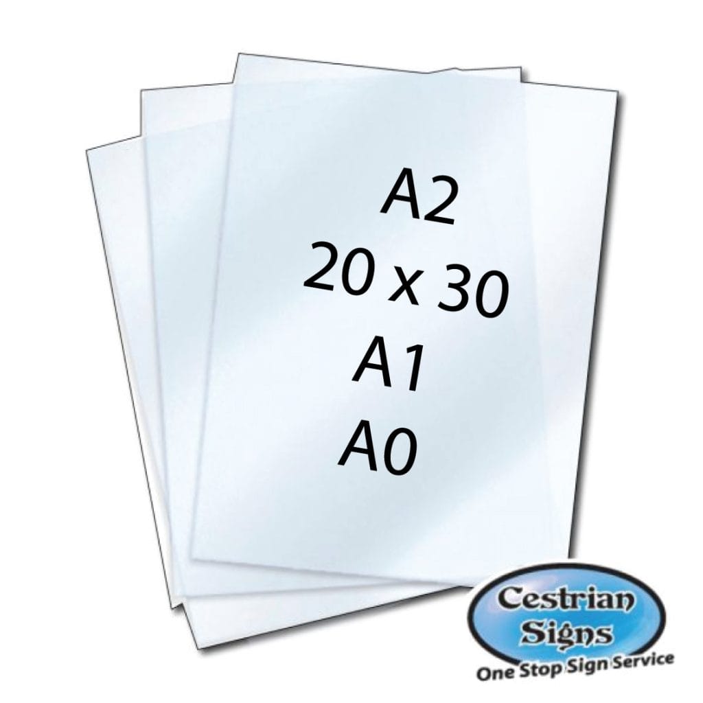Sign Poster Cover Sheets
