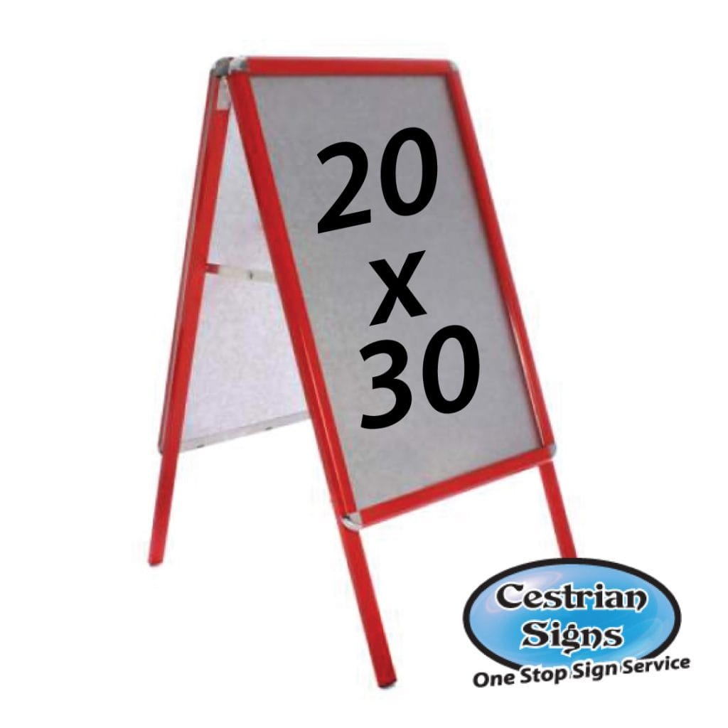 Red A-Board Pavement Sign 20 X 30