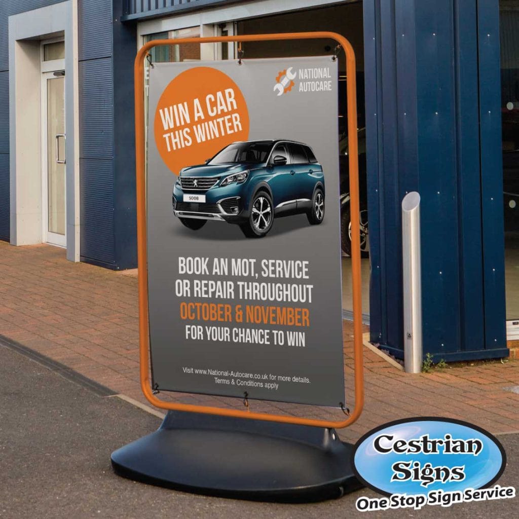 Sentinel forecourt banner sign large