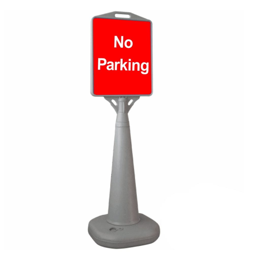 Water Based Pyramid No Parking Sign