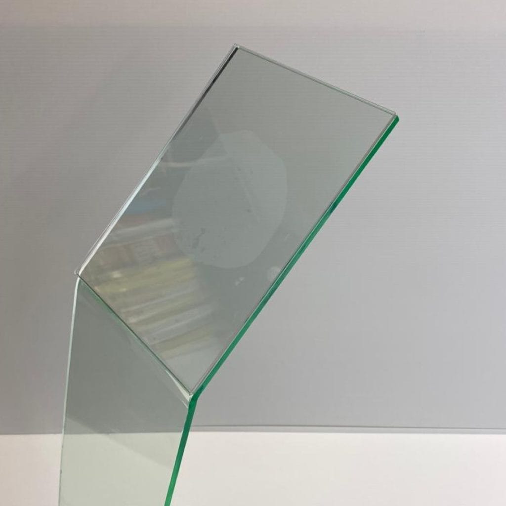 Display Stand Translucent Green Acrylic top