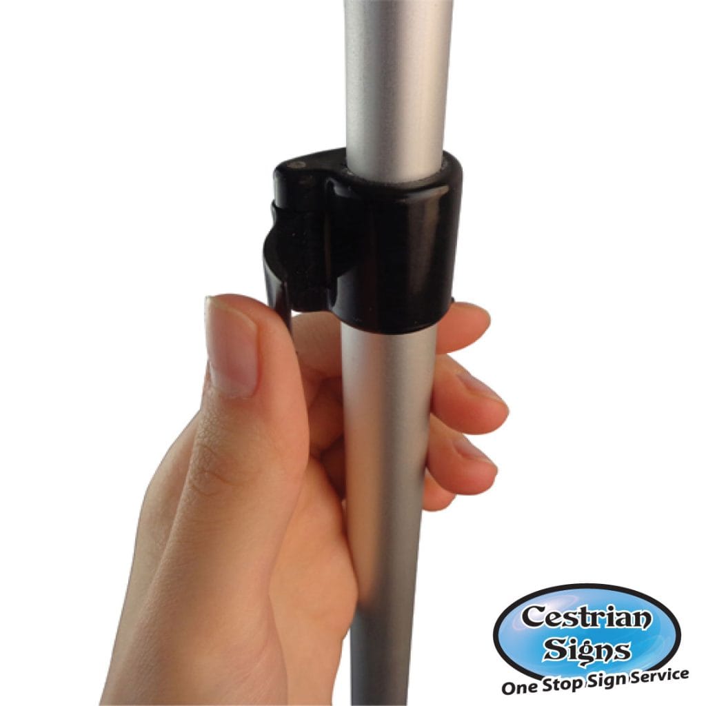 Rollsby pull up display adjustable pole