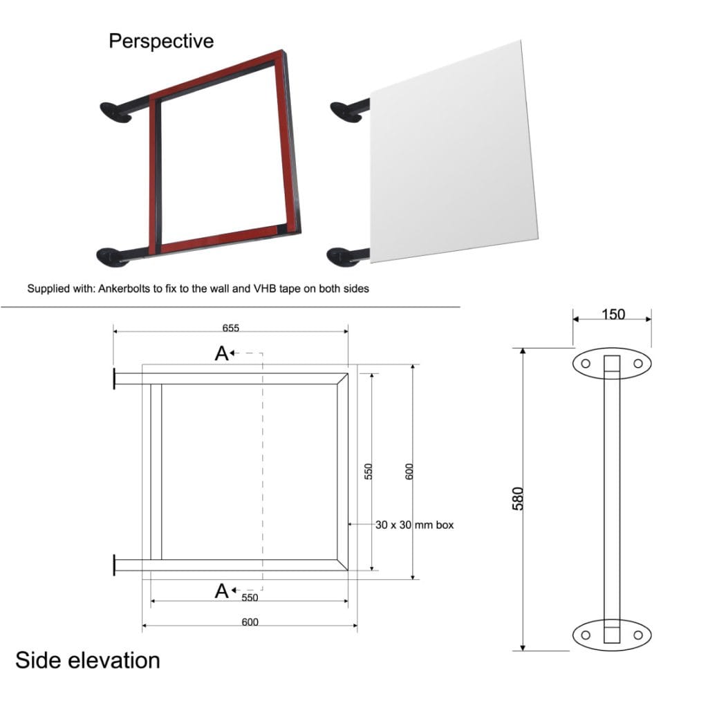 Projecting Fixed Shop Sign Bracket