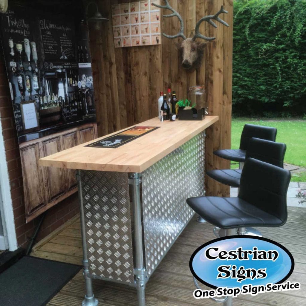 Home-event Bar-Aluminium-Checker-Plate