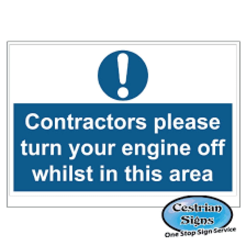Contractors-Please-Turn-Your-Engine-Off-Signs