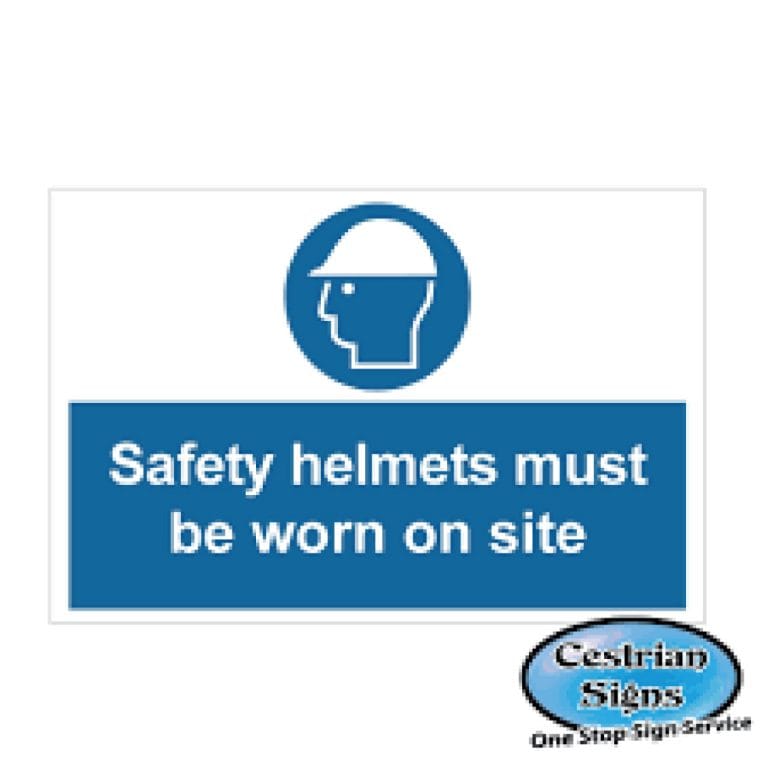 Safety-Helmets-Must-Be-Worn-On-Site-Sign