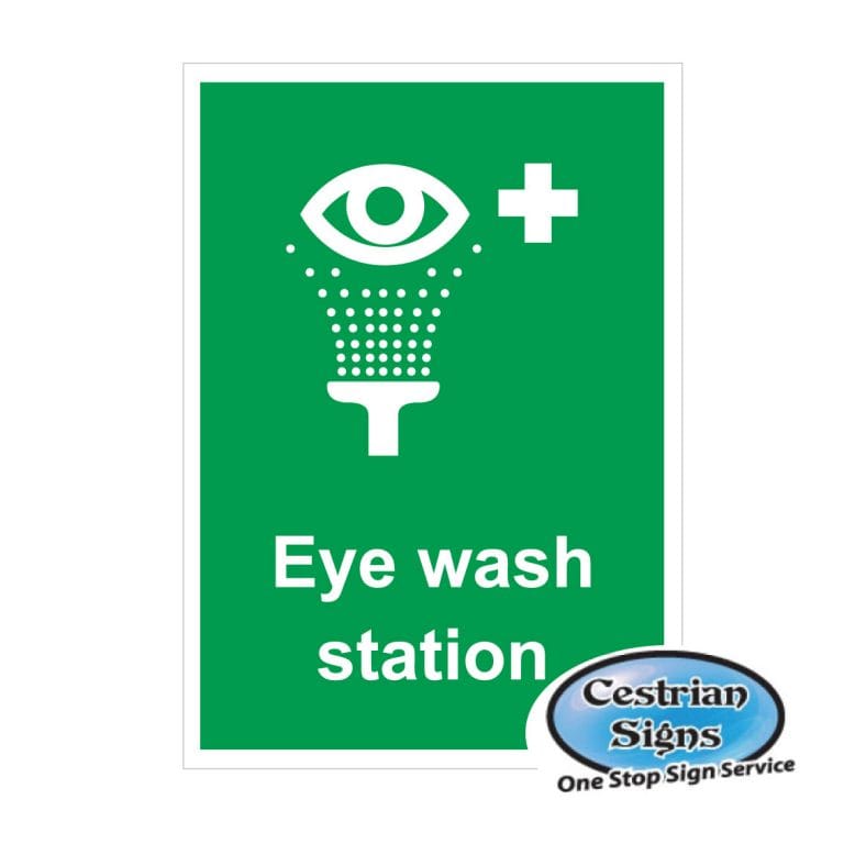 Eye Wash Station Signs
