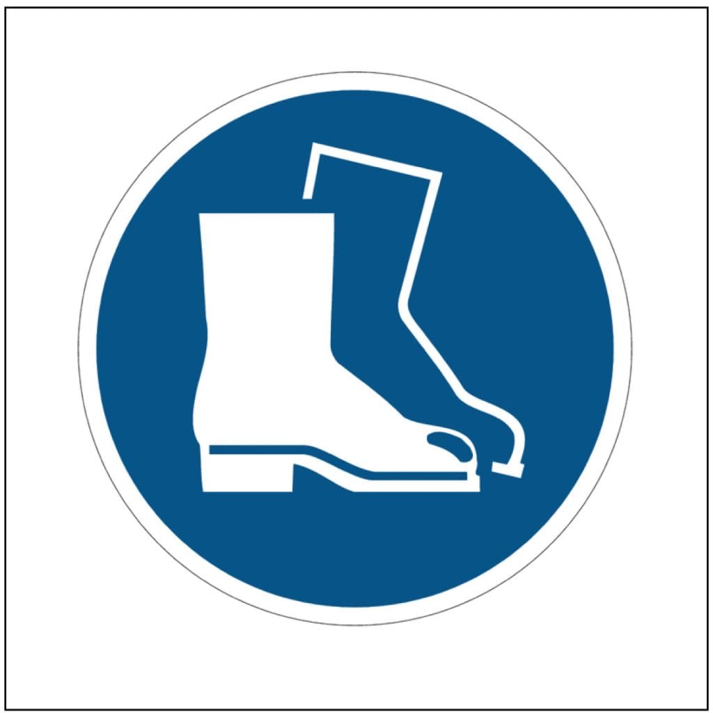 Safety Footwear Must Be Worn Logo