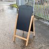 Plastic Wood Chalk A-Board Sign Reversible panel