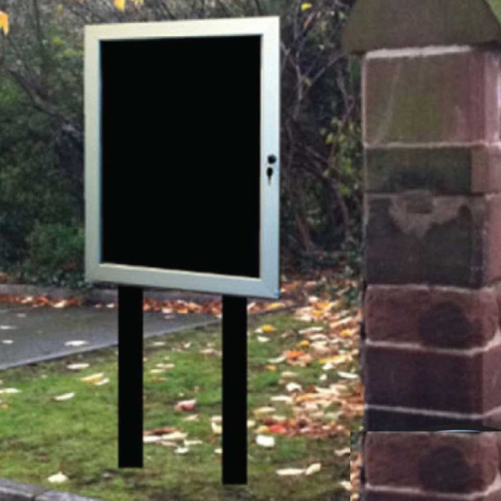 External Notice Board on Aluminium Posts Cestrian Signs