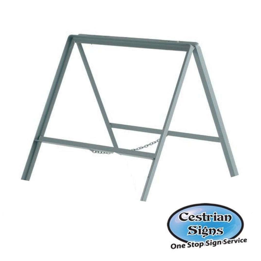 double-sided-metal-stanchion-sign-frame
