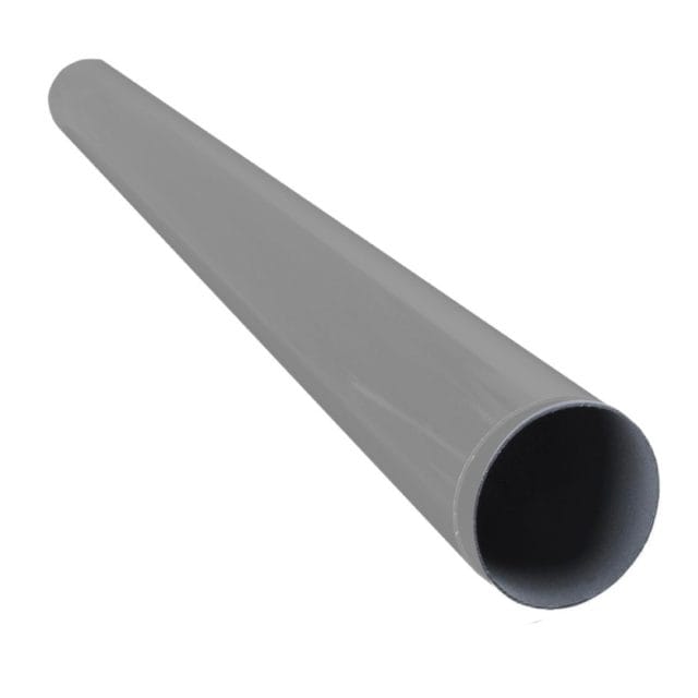 Grey powder coated aluminium sign pole