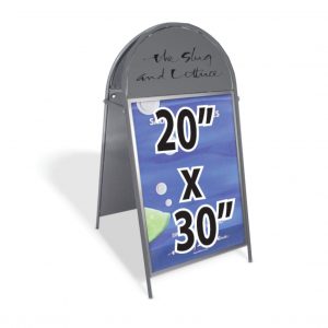 Booster A-Board Sign 20 X 30 Inch Dark Grey