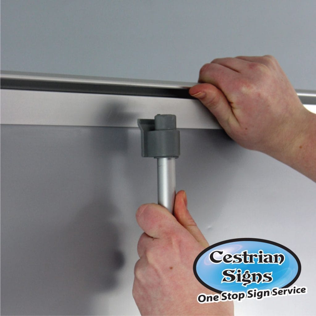 Budget Pull up Poster Display Stand detail