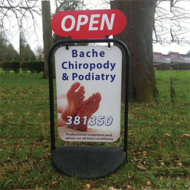 Chiropody Pavement Swing Sign