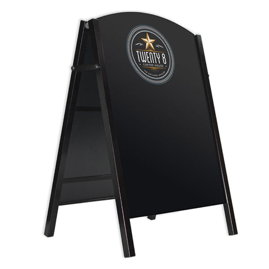 Premier Chalk A-Board Black Small