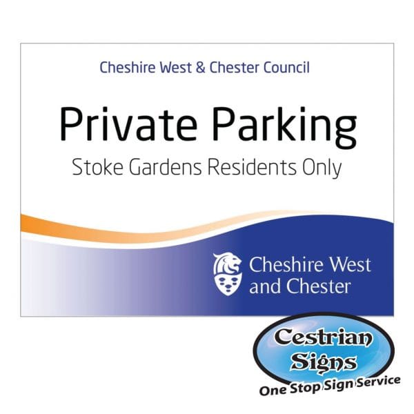 Private Parking Sign Cestrian Signs