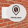 Projecting Shop Sign Oval