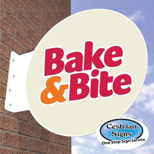 Projecting Shop Sign Round | Cestrian Signs