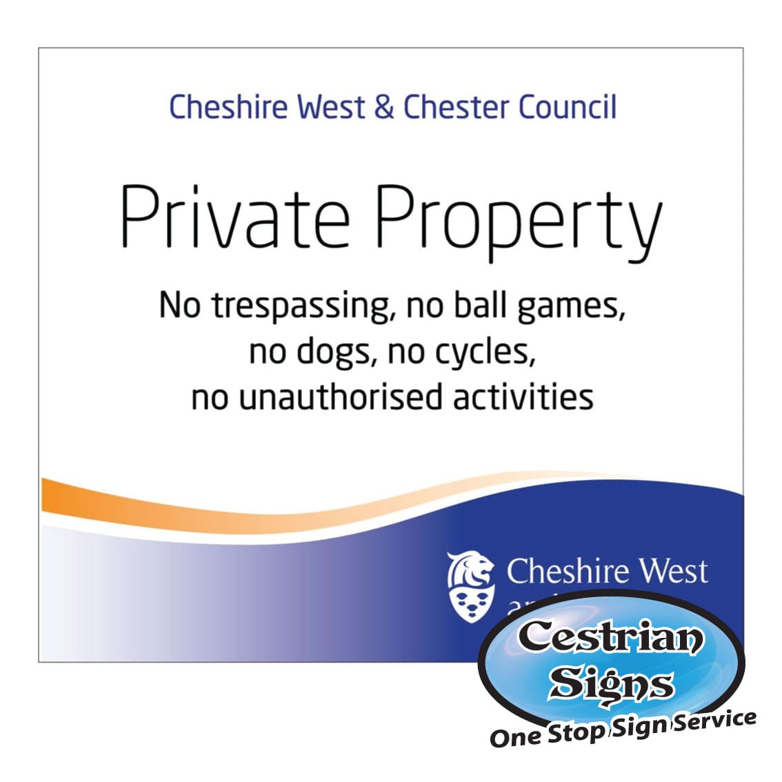School Private Property Signs Cestrian Signs