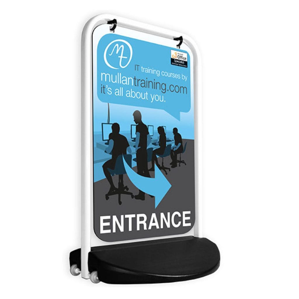 Swinger 3000 Swinging Panel Sign white