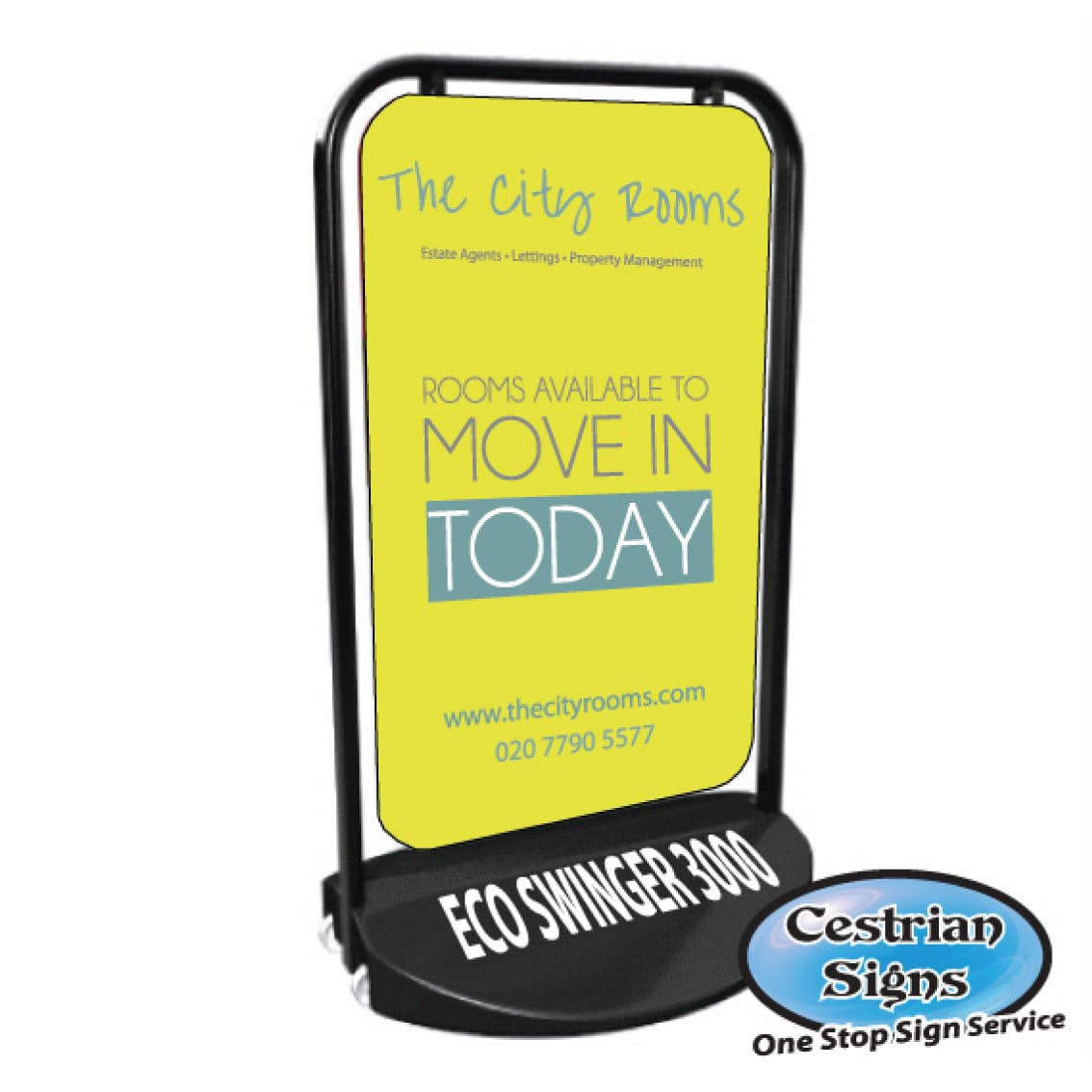 Swinger 3000 Swinging Panel Sign Cestrian Signs