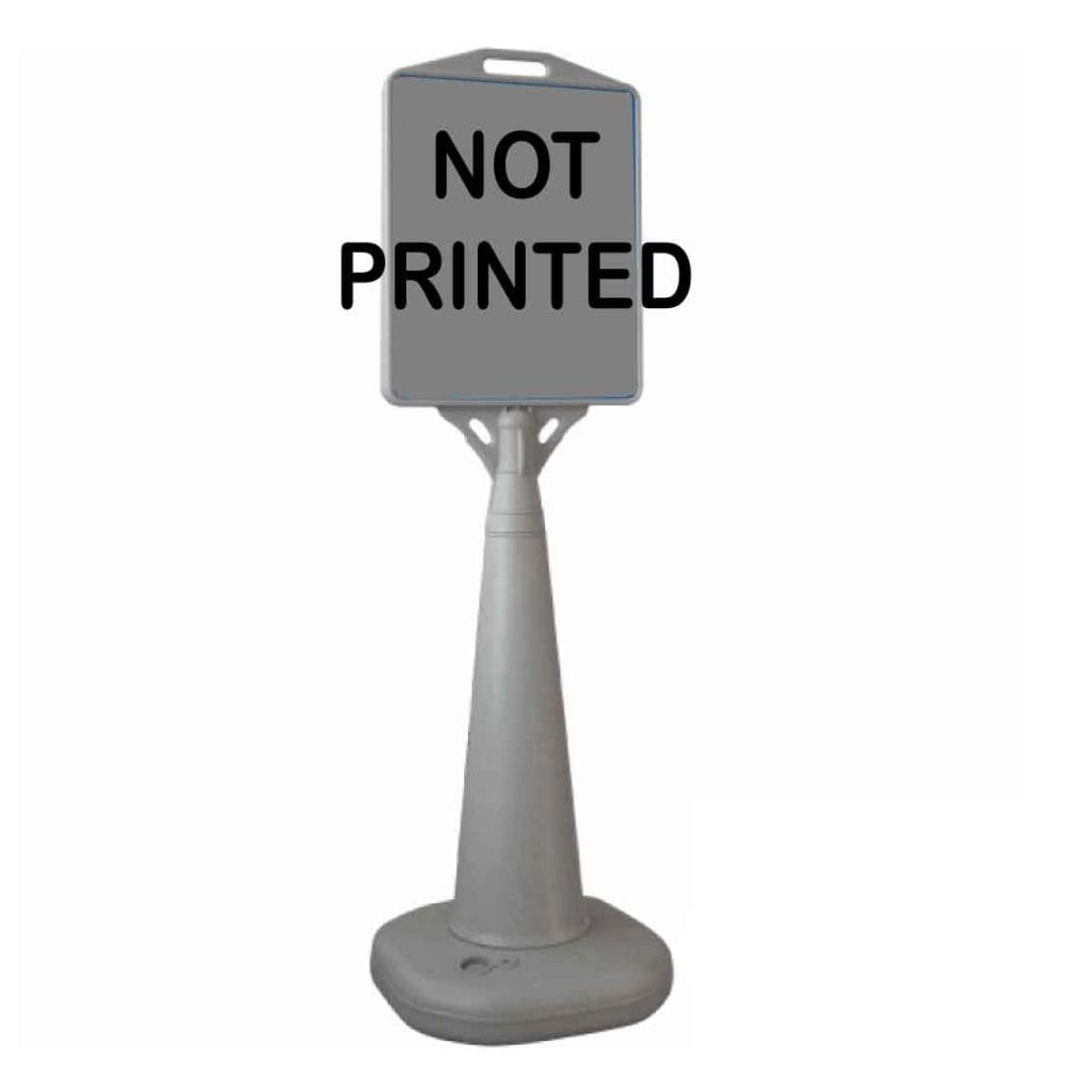 water based pyramid sign not printed