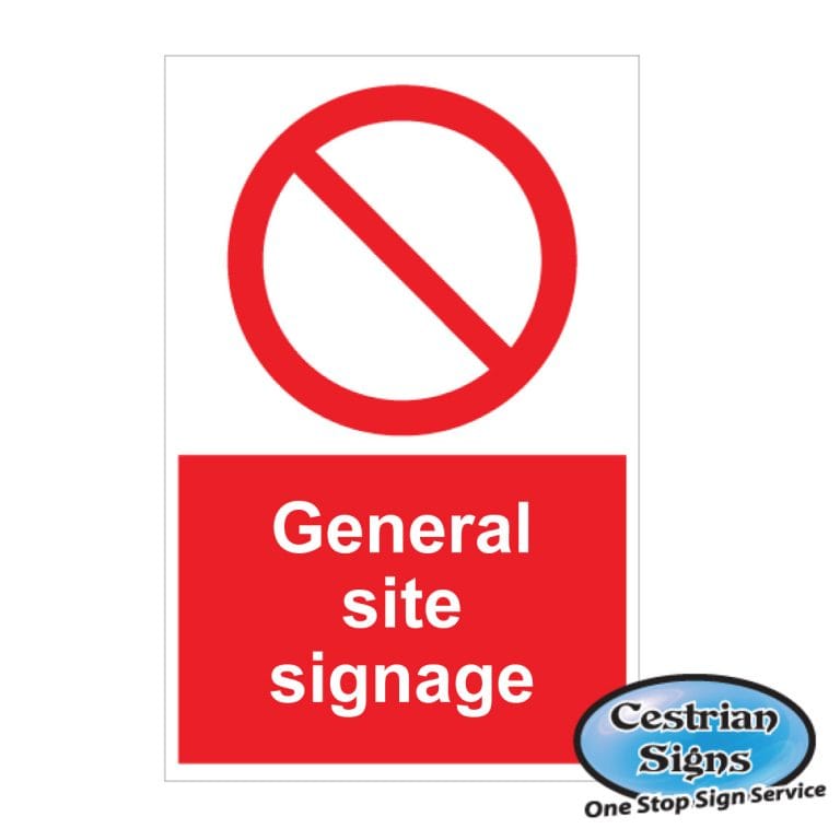 General Construction Site Prohibition Signs