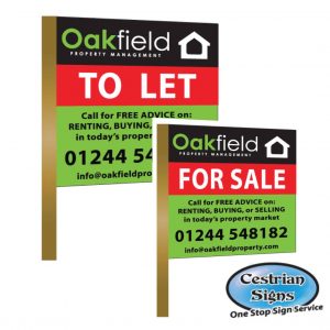 For Sale and To Let Signs
