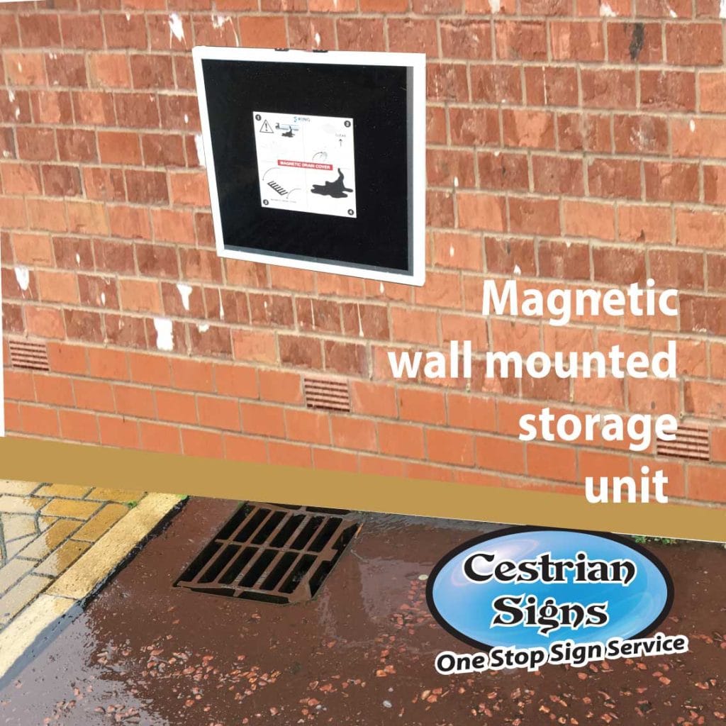 Magnetic wall mounted storage unit