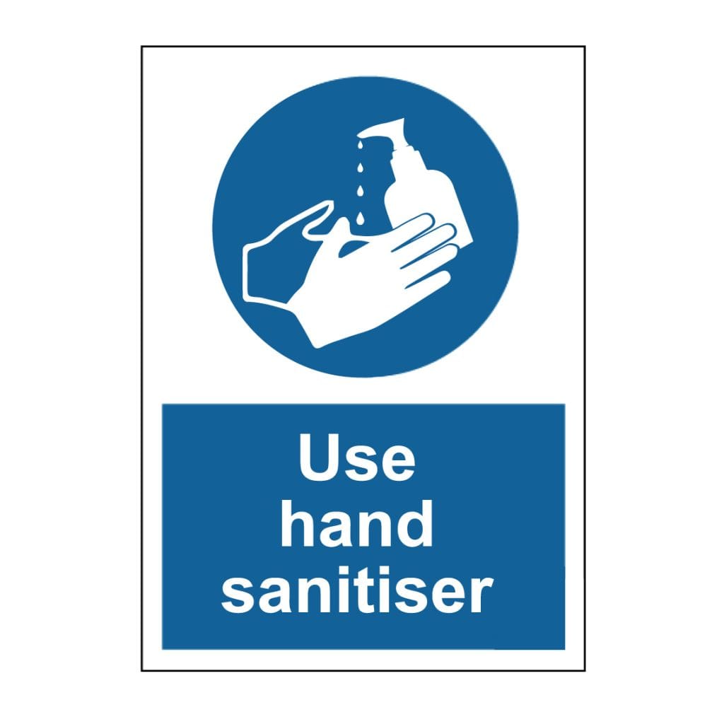 Use Hand Sanitiser Mandatory Signs