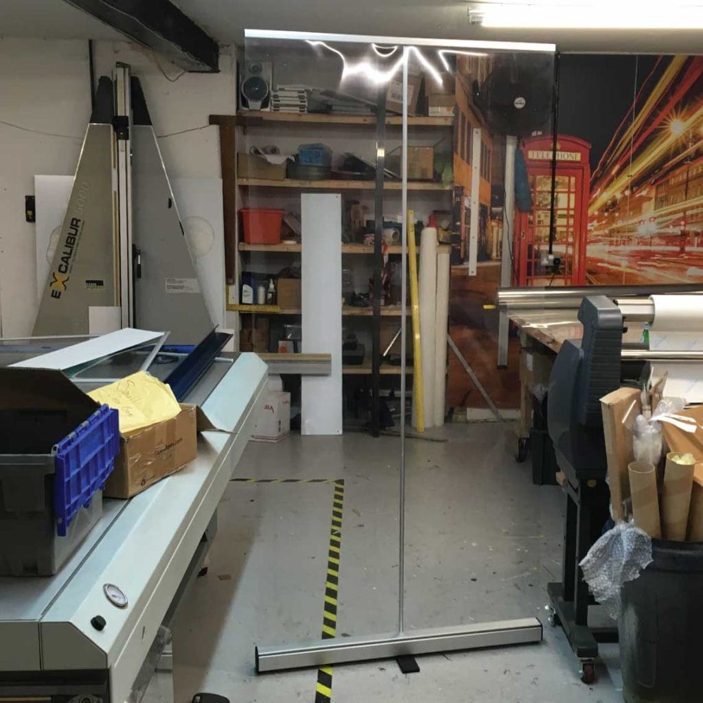 Free Standing Sneeze Guard Screen workshop