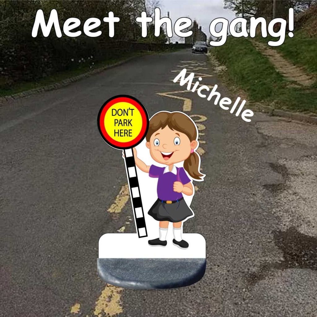 School No Parking Pavement Sign michelle