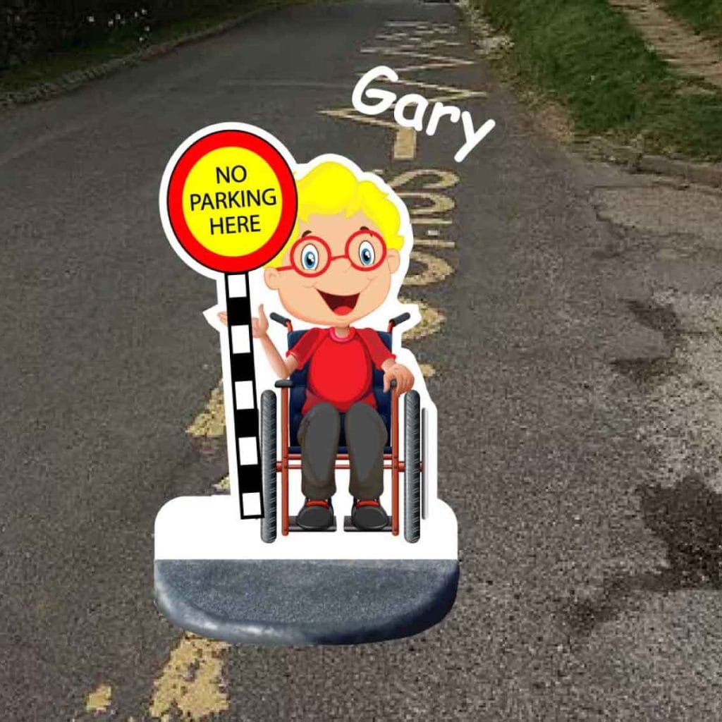 school no parking sign gary
